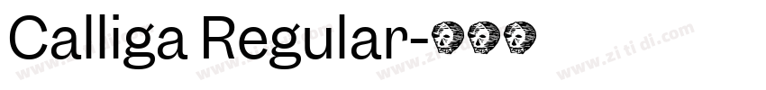 Calliga Regular字体转换